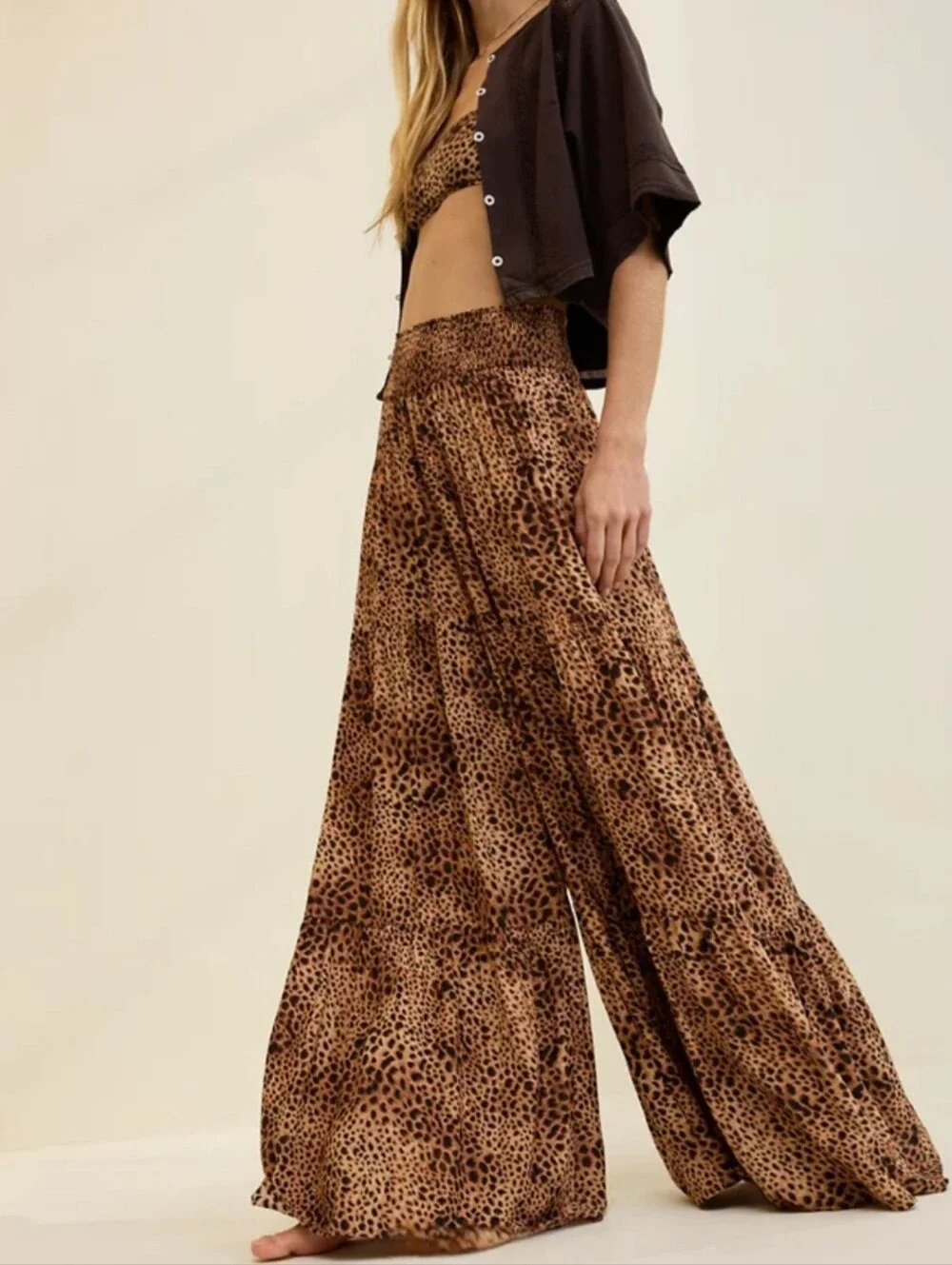 Aerie Leopard Print Party Pant, Size M ~ NWT - Picture 2 of 14